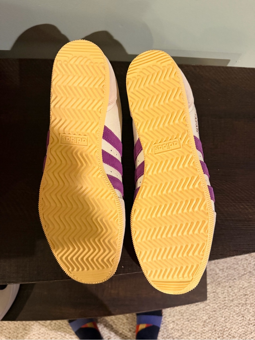 adidas Japan W Leather Sneakers in White/Purple Brand new with tags women’s 11.5 - Picture 8 of 9